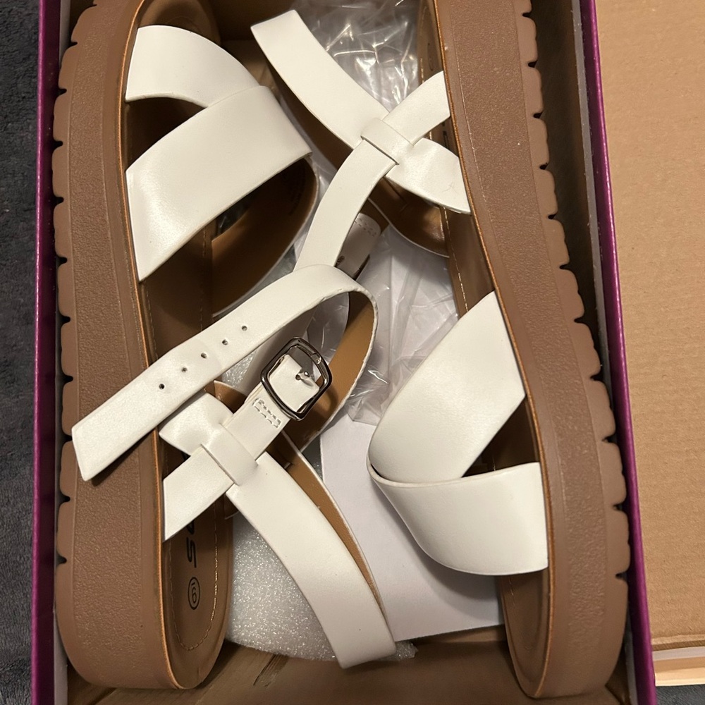 White Strappy Sandals